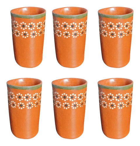 Vaso Jaibolero De Barro Cantarito Tequilero 500 Ml 12 Piezas