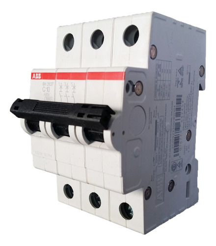 Minidisjuntor Tripolar Abb Sh203 T 10a Curva C Norma Din
