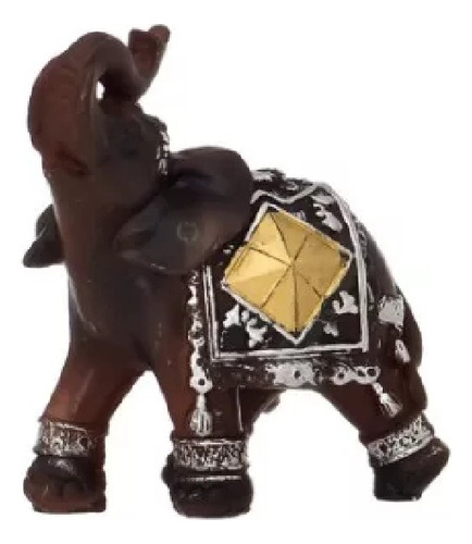 Estatuilla Elefante Decorativo Con  Cuadrado 11cm De Alto