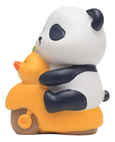 4x Dibujos Animados Panda Ornamento Animal Estatua Modelo