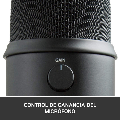 Imagen 6 de 10 de Microfono Blue Yeti Usb Blackout Condensador Profesional