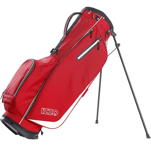 Bolsa Con Soporte Para Palos De Golf Izzo Ultra Lite / Rojo