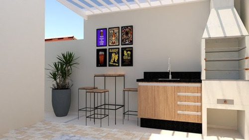Imagem 11 de 19 de Casa Alto Padrão Lado Praia, Com Piscina Somente R$240 Mil Utilize Seu Fgts Whatsapp (13) 98174-2222 - Ca0806