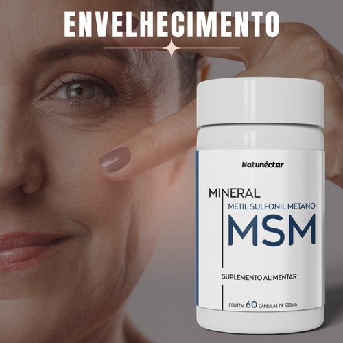 O Melhor Msm Metilsulfonilmetano Puro 180 Cápsulas Sem Sabor