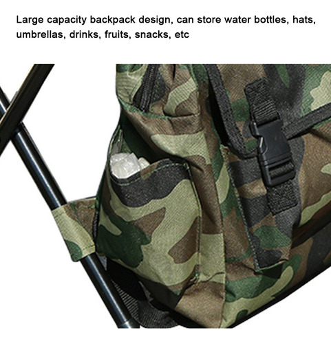 Banco Plegable Con Capacidad Para Mochila Y Taburete De Camp