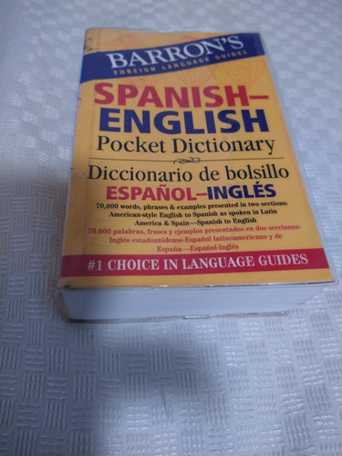 Diccionario  De Bolsillo Español/ Ingles /  Barron S
