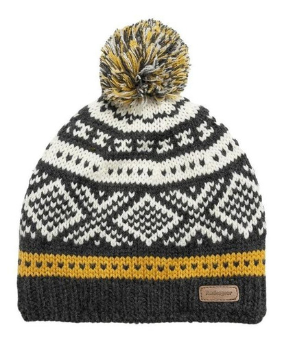 Gorro Unisex Andesgear Pompom Ethnic Beanie Gris