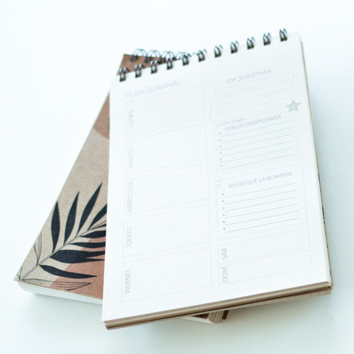 Cuaderno Libreta Anotador Ecológico A5 110 Hojas Con Agenda