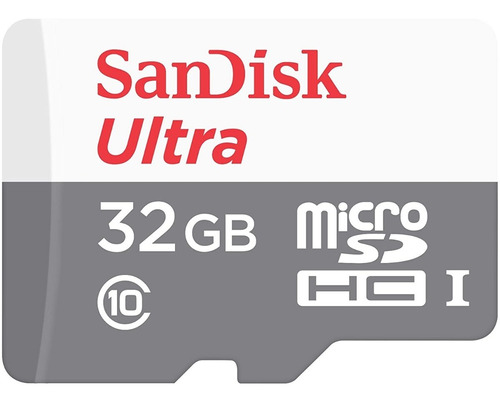 Cartão de memória Sandisk Ultra com adaptador SD 32gb SDSQUNR-032G-GN3MA