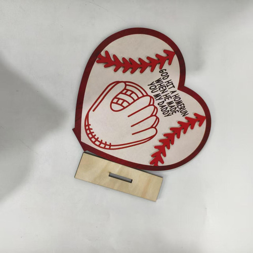 Señal De Madera De Béisbol Señal Del Día Con