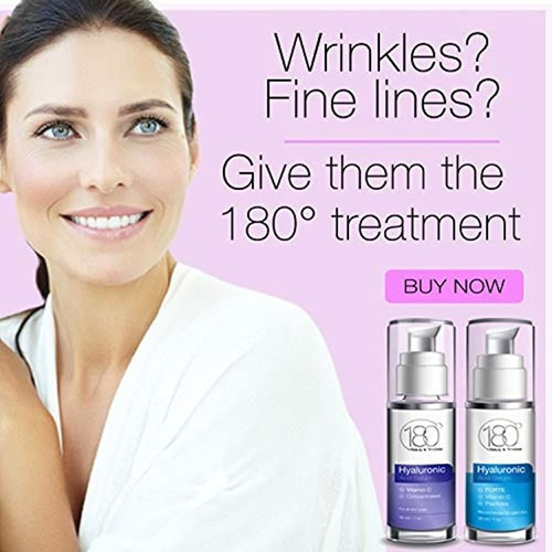 Hyaluronic Acid Vitamin C Facial Serum Strong- 180 Cosmetics