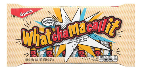 Dulces Whatchamacallit Chocolate Bar 6 Pack 272g Americano