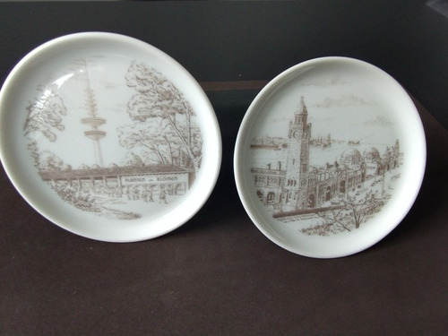 Platos Decorativos De Porcelana Alemana Fürstenberg