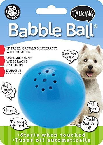 Mascota Qwerks Hablar Babble Bolas Interactivos Para Perros 