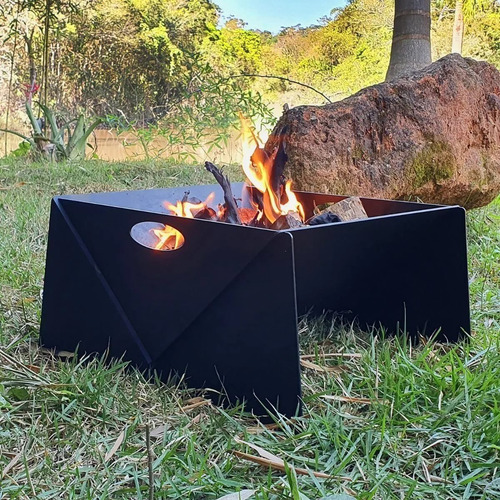 Imagem 2 de 6 de Lareira Portátil Tipo Arado Para Ambientes Externos Promoção