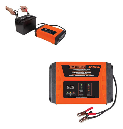 Cargador Batería Inteligente Auto Black Decker 12v 25 Amp