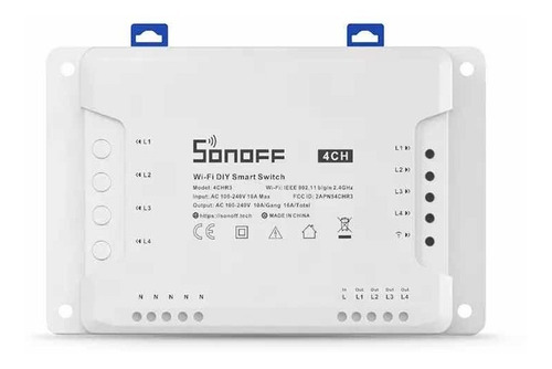 Aplicación Sonoff Wifi Smart Switch de 4 canales para Android e iOS domótica compatible con Google Home Alexa