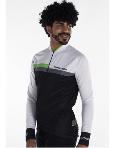 Imagem 3 de 6 de Camisa Ciclismo Refactor Reflex Manga Longa Proteção Uv 50+