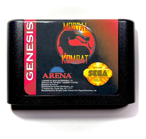 Mortal Kombat - Mega Drive (cartucho Novo)