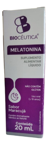 Melatonina Sabor Maracujá 20ml Biocêutica Sem Sabor