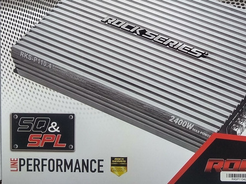 Imagen 8 de 9 de Amplifador De 4 Canales. Rks-p110.4. Rock Series. 110w Rms.