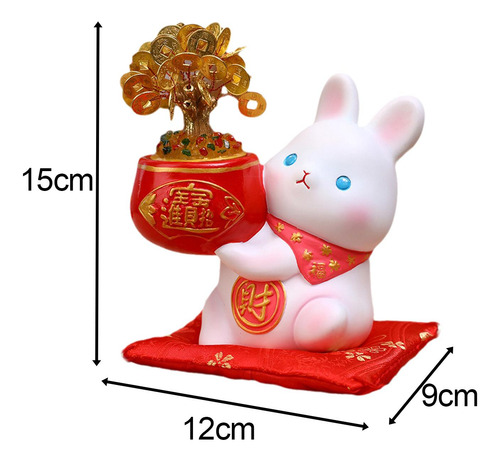 Figura De Conejo Del Zodiaco Chino, Caja De Ahorro De Dinero