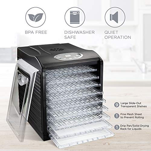 Ivation iv-fd90rb Deshidratador Alimentos Black