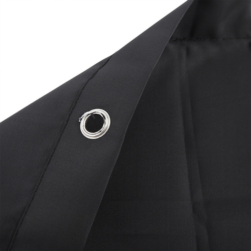 Cortina De Baño Negra Con Patrón De Pared Impermeable, 180 X