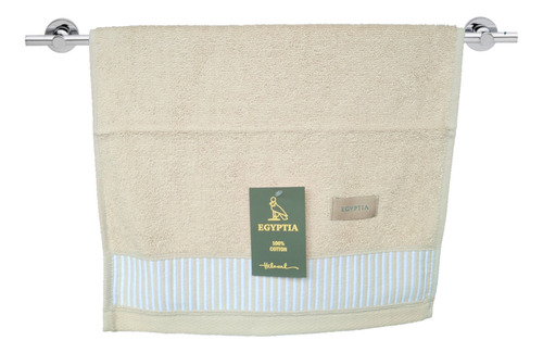 Toalla De Manos Hilasal Egyptia 71x41 Algodón Alta Calidad Color Camel