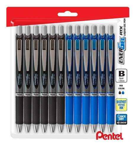 Pentel Energel - Boligrafo De Gel Liquido De 0.039 Pulgadas,