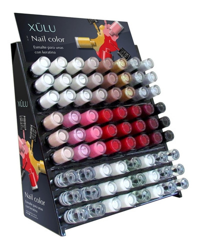 Esmaltes Para Uñas Con Keratina Xúlu Exhibidor X144 Z800