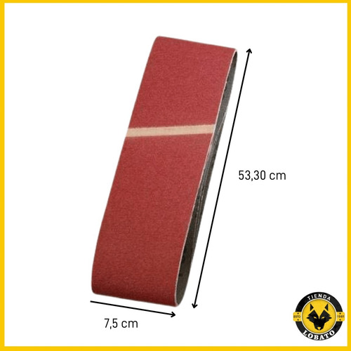 Set 3 Lijas De Banda 75 X 533 Mm Grano 40 Kwb 912504
