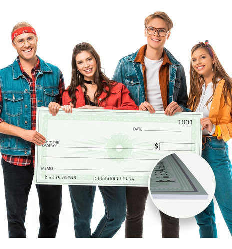 Cheque De Presentación Falso Gigante | Cheque Grande D...