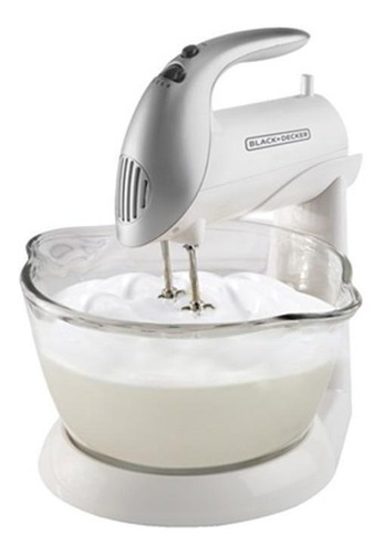 Imagen 2 de 3 de Batidora de pedestal Black+Decker MX900 blanca y gris 60 Hz 120 V