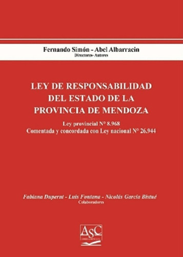 Ley De Responsabilidad Estado De Mendoza Simón - Albarrac 