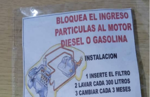 Filtro Protección Para Tanque Combustible O Gasoil 