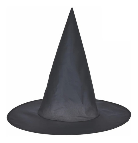 Sombrero Bruja Clásico Negro X 10 - Halloween Cotillón