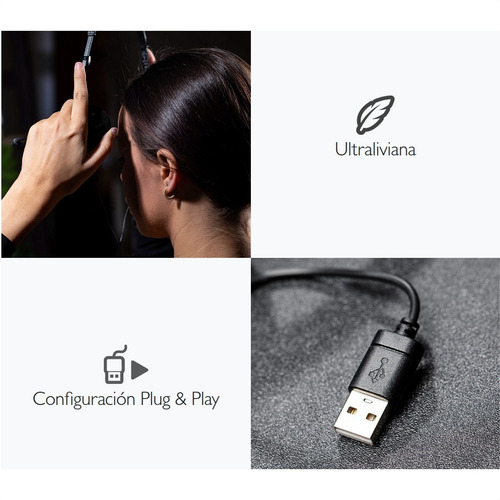 Imagen 3 de 10 de Audífonos Usb Diadema Mic Control Klip Xtreme Sekual Ksh-290