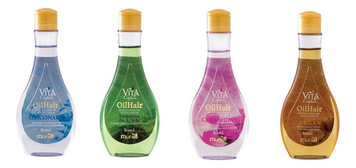 Kit Com 3 Unidades Óleo Capilar Vita Capili 80ml Muriel