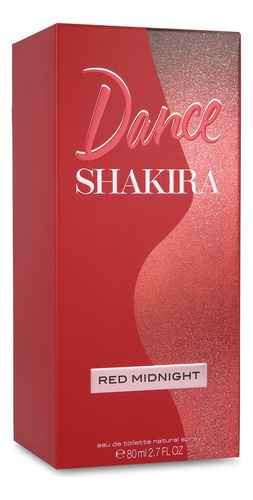 Shakira Dance Midnight Red 80ml Edt Spray - Dama