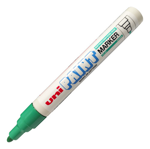 Marcador De Pintura Uni Paint Px20 Verde Punta Porosa 1pza