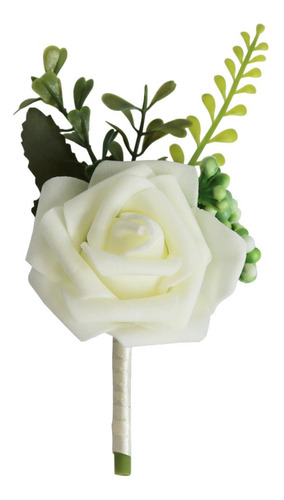 2 Ramilletes Y Flor Ojal, Flor Rosa Para La Decoración De