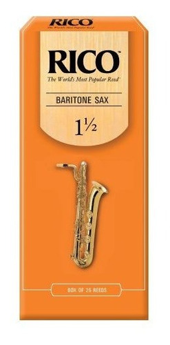 Cañas De Saxo Rico Baritono, Resistencia 1.5, Paquete De 2