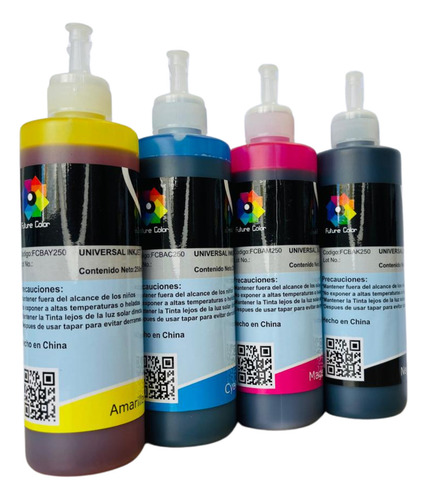 4 Tinta Bt6001bk Bt5001 Btd60bk T426w T220 T520 T720 250ml Tinta Cyan Magenta Yellow Black