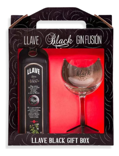 Llave Black Legítima Dry 700ml + Copa C/estuche Argentina