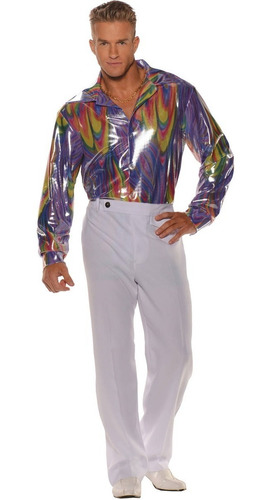 Disfraz Para Hombre Camisa Disco Talla Xxl Halloween