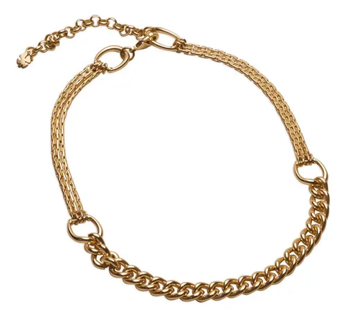 Lucky Brand Collar De Cadena Gruesa Para Mujer, Dorado, Sin
