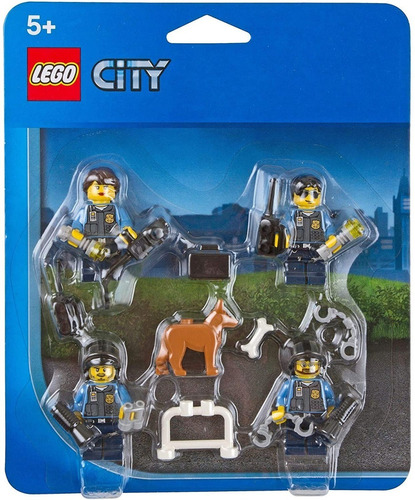 Lego City Conjunto Accesorios De Policia Con 4 Minifiguras