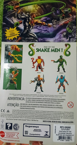 He-man And The Masters Of The Uni Origins Snake Armor He-man (Usado)