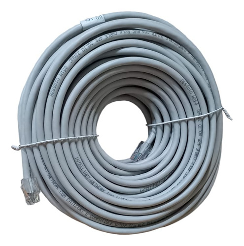 Cable De Red Intellinet Cat-6e Utp 40m Gris Rj-45